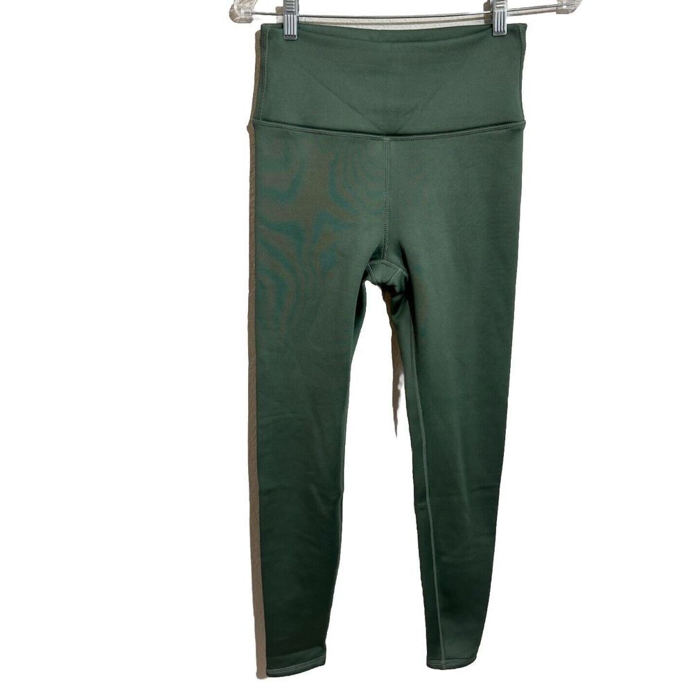 Kyodan Leggings Army Green Fleece Lined Outdoors Pants Womens Sz Small